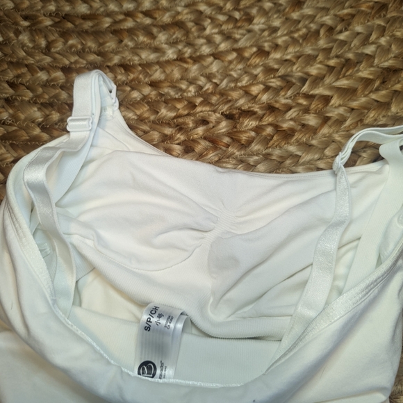 Bravado Designs White Maternity Nursing Camisole Tank Top Sz Small S Nordstrom - Picture 4 of 7